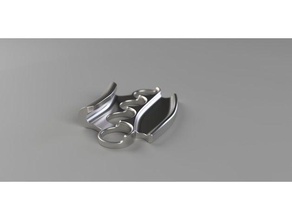 bolsa portadora de nudillo hierro los hogares manija llevar la mano alivio 3d print model - Mito3D