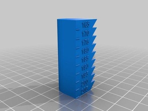 personalizado de 9 nível calor torre A impressão 3d testes 3d print model - Mito3D