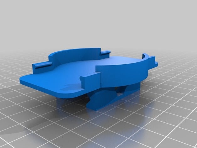 atn remote rail mount - side supports added sport & outdoors openscad 3D print model - Mito3D