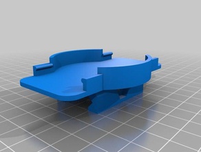 atn remote rail mount - side supports added sport & outdoors openscad 3d print model - Mito3D