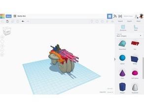 robot de batalla La impresión en 3d 3d print model - Mito3D