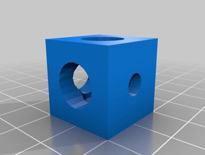 2020 aluminium profile corner cube 20x20 mm parts 3d print model - Mito3D