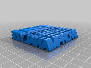 a+i two word sculpture sculptures customized 3d print model - Mito3D