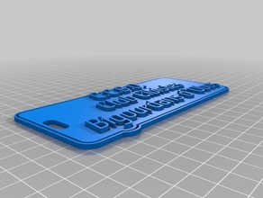 mi personalizados multilínea tag llavero ccbo v4 llaveros personalizado 3d print model - Mito3D