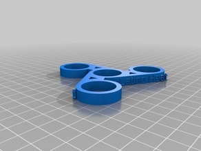 my customized custom captioned fidget spinner dual extrusion toy & game accessories 3d print model - Mito3D