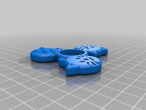 il mio personalizzato cat pick-a-peso fidget spinner giocattoli meccanici su misura 3d print model - Mito3D