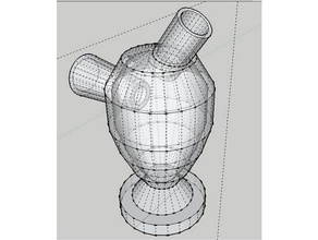 mini bubbler bong ménage 3d print model - Mito3D