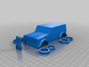 jeep Spielzeug & Spiele kundengebundene 3d print model - Mito3D