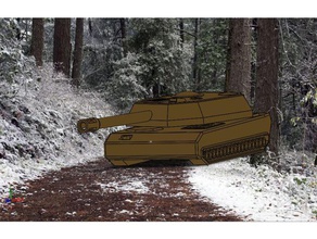 tanque 201 v super A impressão 3d batalha legal modelo nice tanques brinquedo a guerra 3d print model - Mito3D