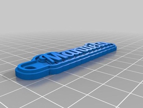 manuela Schlüsselanhänger kundengebundene 3d print model - Mito3D