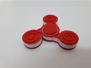 trisquel spinner gadgets fidget hand 3d print model - Mito3D