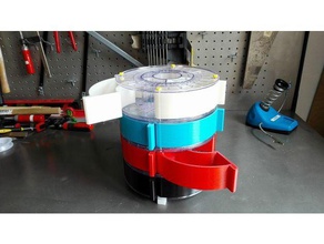 octofiber bobine de filament tiroirs les conteneurs le conteneur tiroir la 3d print model - Mito3D