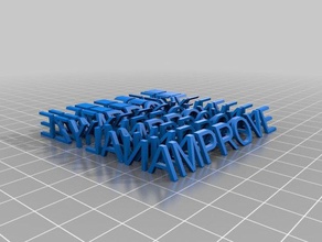 a+i two word sculpture v2 sculptures customized 3d print model - Mito3D