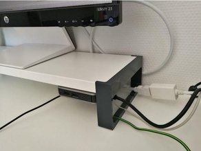 ikea besta scrivania scaffale office 3d print model - Mito3D