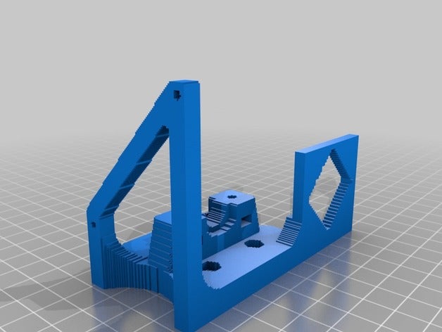 3d çizgi taban plakası monte edin 3D print model - Mito3D