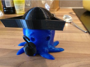 pirata octo animali arr carino il polpo pirati yarr 3d print model - Mito3D