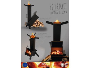 Rakete Herd cocina 3d print model - Mito3D