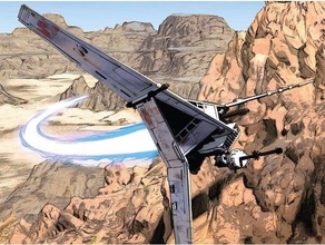 star wars - la trilogie prelogy titres à rev enu t-16 skyhopper jouets & jeux 6mm miniature de véhicule x-wing 3d print model - Mito3D