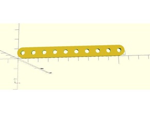 openmeccanolib rounded end beams derrrr construction toys 3d print model - Mito3D