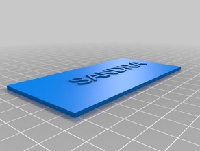 sandra signos y logotipos personalizado 3d print model - Mito3D