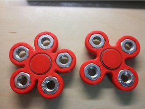 small mini fast fidget hand spinner mechanical toys 608 bearing m10 nut toy 3d print model - Mito3D