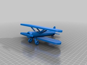 bi avião A impressão 3d 3d print model - Mito3D