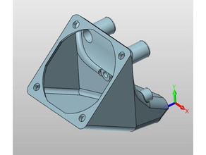 cooling fan duct 3d printer parts 3d print model - Mito3D