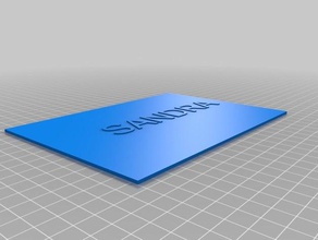 sandra signos y logotipos personalizado 3d print model - Mito3D