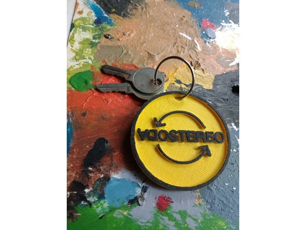 Schlüsselanhänger soda stereo cultura Argentinien gustavo cerati keychain Musik rock 3D print model - Mito3D