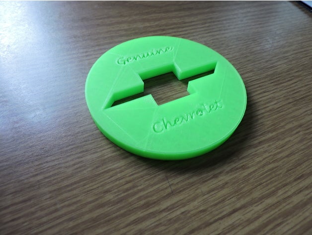 genuine chevrolet drink coaster 3d printing 3D print model - Mito3D