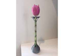 narin vazo kaplar kap çiçek 3d print model - Mito3D
