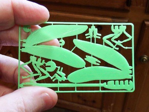 dragonfly business card puzzles 3d print model - Mito3D