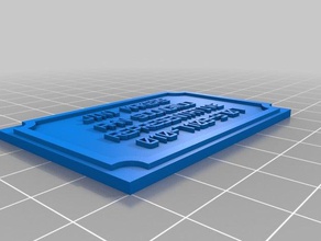 no hole signs & logos customized 3d print model - Mito3D