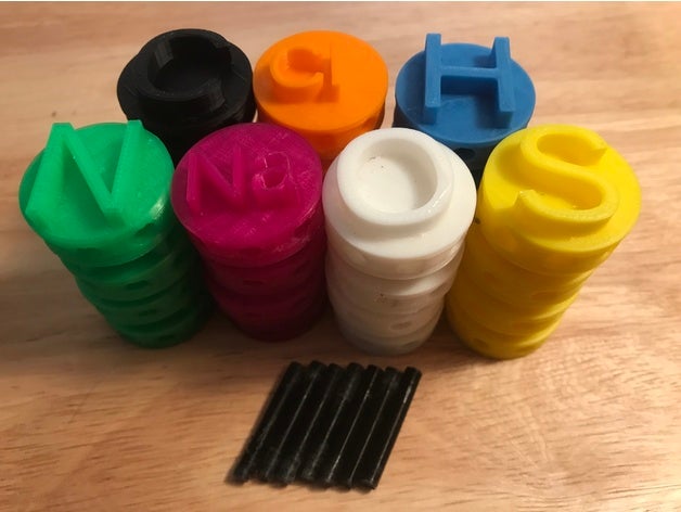 atom playset inşaat oyuncaklar openscad 3D print model - Mito3D