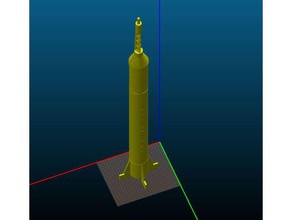 mercury-redstone-Rakete Modelle Quecksilber Modell der nasa redstone Rakete 3d print model - Mito3D