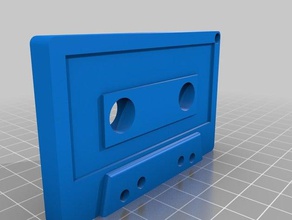 cassette keychain double side keychains tape 3d print model - Mito3D