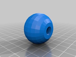 ball m8 thread diy nut 3d print model - Mito3D