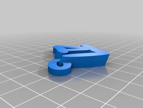 liz Schlüsselanhänger kundengebundene 3d print model - Mito3D