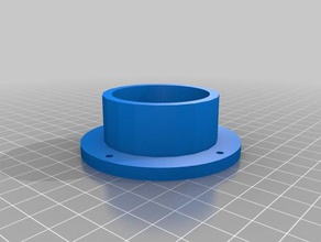 flange accepts pool cleaner hose outdoor & garden flanged fittings 3d print model - Mito3D