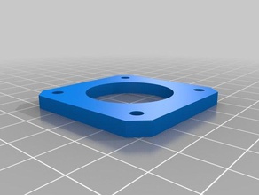 my customized customisable nema17 spacer plate 3d printer accessories 3d print model - Mito3D