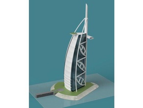 burj al arab bâtiments et structures de l'architecture des la dubaï modèle turm 3d print model - Mito3D