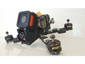 qav-r printed top 3d printing armattan chameleon fpv camera mount qav 220 qavr quadcopter frame plate 3d print model - Mito3D
