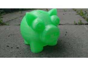 zeaks piggy bank sparschwein 3d Drucker Zubehör schwein 3d print model - Mito3D