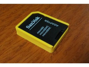 microsd cuadro sd tapa los contenedores el titular de la tarjeta micro 3d print model - Mito3D