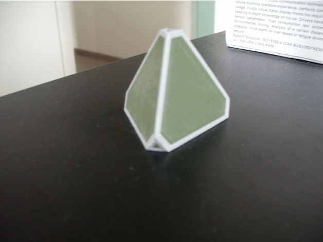 çift renk tetrahedron 3d baskı testleri 2 ekstruzyon ultimaker 3 3D print model - Mito3D