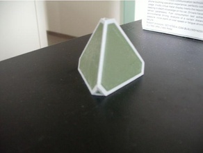 dual color tetrahedron 3d printing tests 2 extrusion ultimaker 3 3d print model - Mito3D