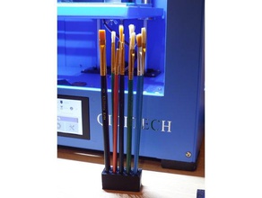 paint brush holder art tools stand 3d print model - Mito3D