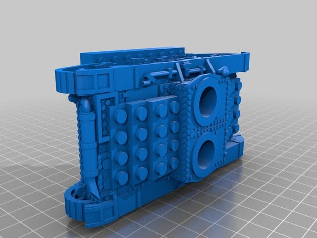 lego tank t26a Rumpf 3D print model - Mito3D