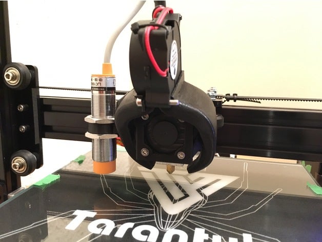 tevo tarantula radial fan fang duct - left sensor mount 3d printer parts 3D print model - Mito3D