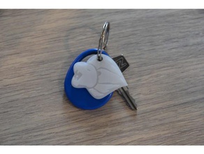 lion guard marque médaillon de porte-clés disney un trousseau clés kion la garde roi médaille d' 3d print model - Mito3D